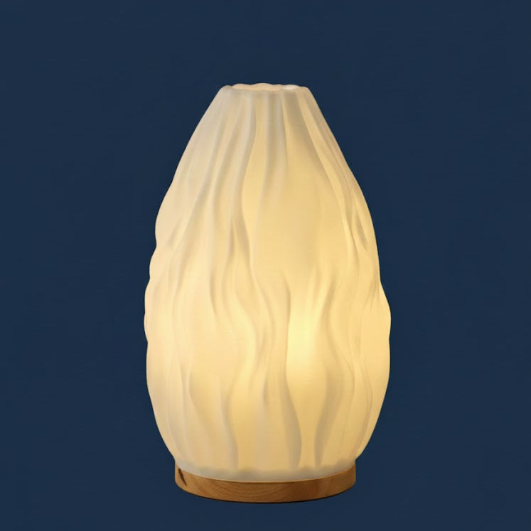 Dawnwake- Lámpara de mesa de madera para dormitorio